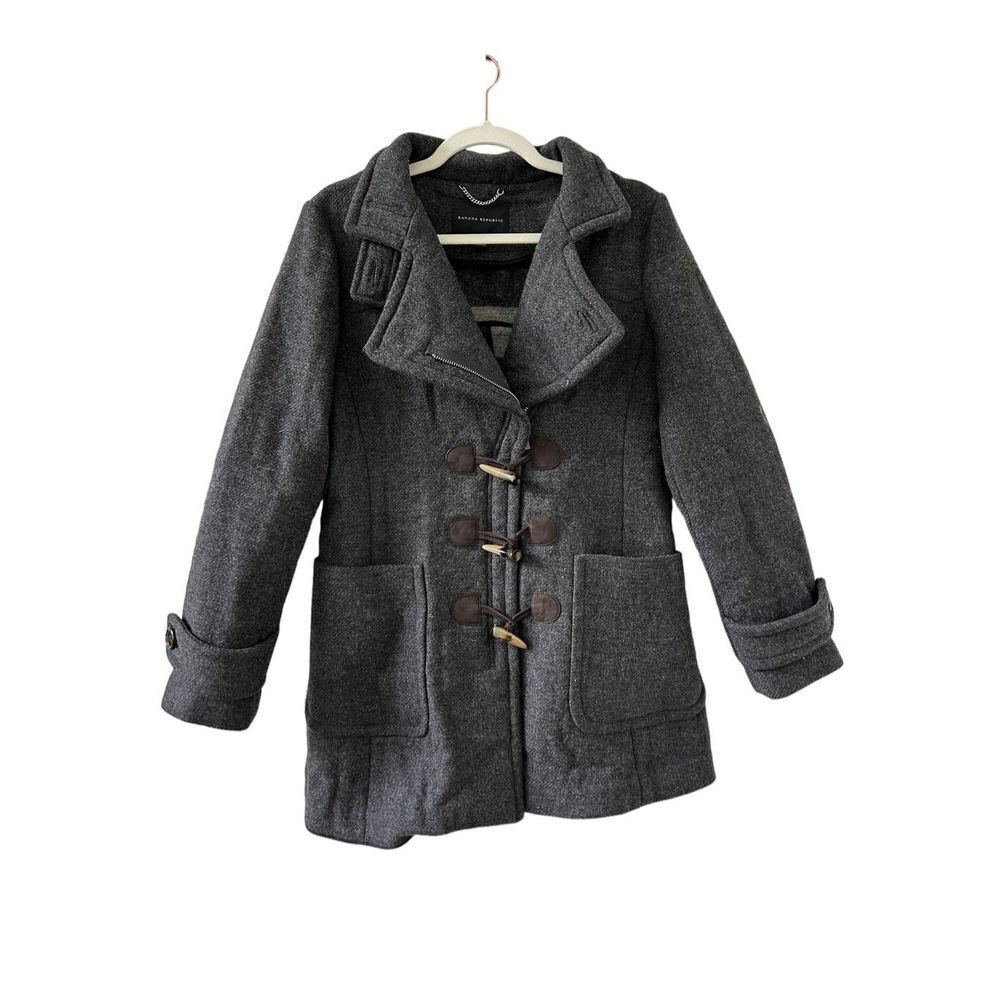 J. Crew Melton Wool Toggle Coat Women’s Gray Size 4